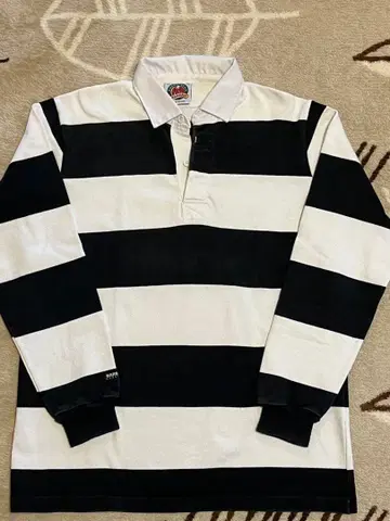 BARBARIAN 바바리안 라거 셔츠 XL 화이트 블랙 보더