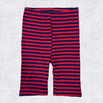 EVERWARM 에버웜 하프 레깅스 보더 레드x네이비 M