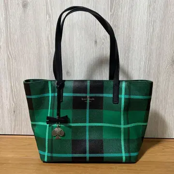 kate spade 체크 무늬 토트백