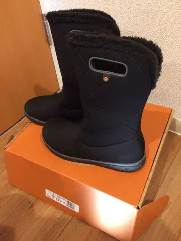 블랙 퀼팅 여성용 부츠 39