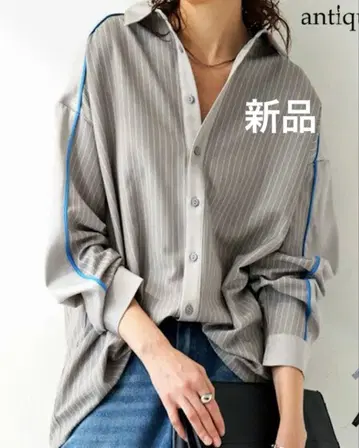 최종 가격 인하 안티카 새상품 인기 스트라이프 셔츠