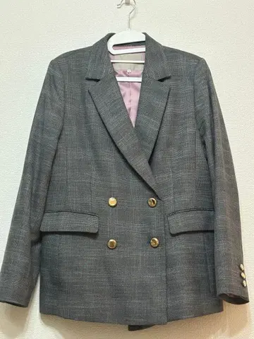 [ 2025AW 새상품 미사용 ] 저스길리티 체크 테일러드 자켓