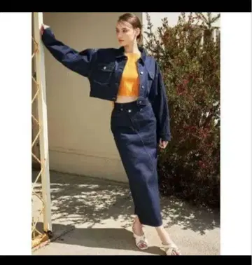 eimy istoire 데님 펜슬 스커트 M 사이즈