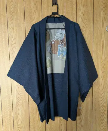 다크 네이비 남성용 겉옷, 안감 달마 무늬