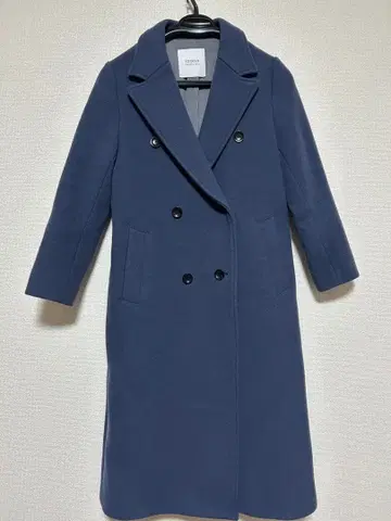 STUDIOUS 네이비 여성용 체스터 코트