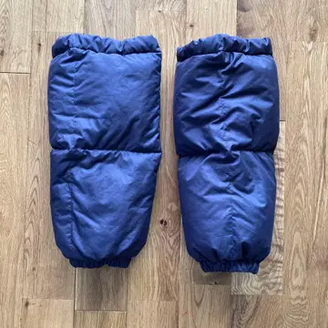 고급 레그 워머 고급 깃털 네이비