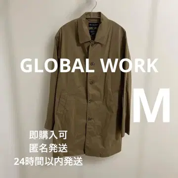 글로벌 워크 트렌치코트 사이드 포켓 포함