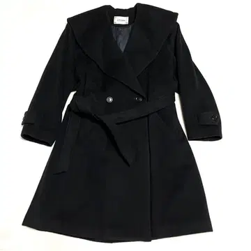 새상품급 a.testoni 캐시미어 혼방 울 코트 9호(M) 블랙