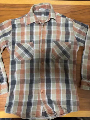 빅맥 체크 무늬 플란넬 셔츠 M