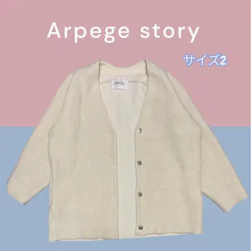Arpege story 라쿤 혼 숏 니트 코트 2