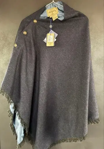 dubarry / 트위드 판초 / Navy / 프리 사이즈 남녀 공용