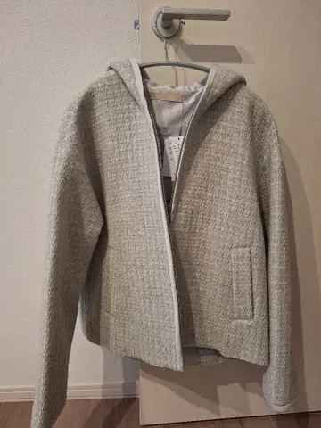 띠어리 럭스 택 포함 미사용 새상품 트위드 코트