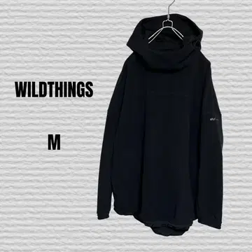 [ WILDTHINGS ] 폴라텍 루즈핏 플리스 후드티 M