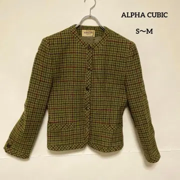 ALPHA CUBIC boutique 하운드투스풍 노카라 자켓