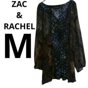 ZAC & RACHEL [ M ] 쉬폰 블라우스 화려한 패턴