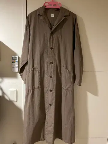 Oguin 브라운 코트 허리 리본 포함