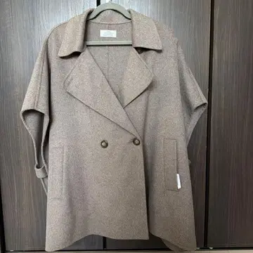 relume 코트 판초 베이지