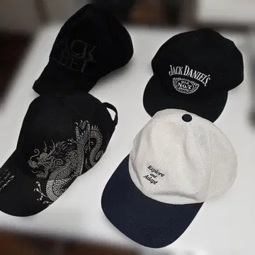 블랙 캡과 메시지 캡 세트