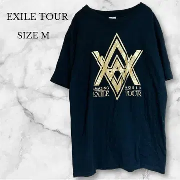 EXILE TOUR 2015 라이브 티셔츠 반팔 캐주얼 블랙 M