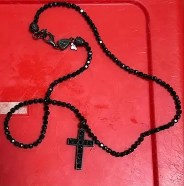 HYDE 착용 오닉스 크로스 펜던트 목걸이 GEREZZA VAMPS