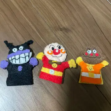 호빵맨 펠트 캐릭터 3개 세트 핸드메이드