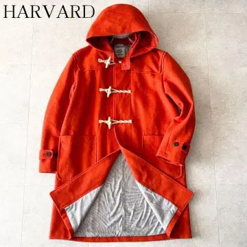 컨디션 최상 하버드 캐시미어 롱 더플 코트 L 오렌지 기장 101cm