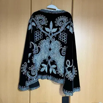 미사용 무월 숄 벨벳