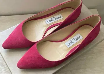 지미추 핑크 플랫슈즈