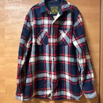 ANCHORAGE 체크 무늬 플란넬 셔츠 속기모