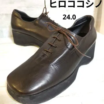 HIROKO KOSHINO 가죽 신발 브라운 24.0