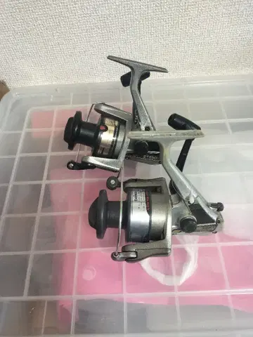 스피닝 릴 2세트 실버 금속제