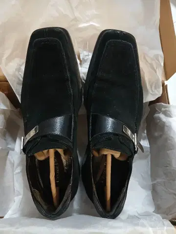 Cesare Paciotti 블랙 스웨이드 드레스 슈즈