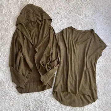 레어 Goa 고아 울 혼방 앙상블 세트 가디건 y2k 그런지