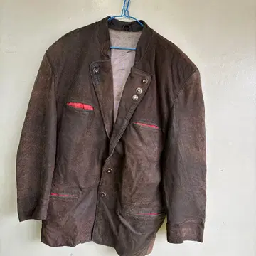 로리안 가죽 자켓 안감 데미지 복원 있음