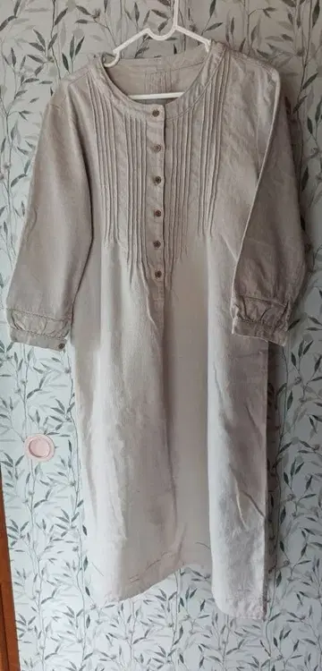 heart diary 원피스 린넨 롱 벨메종