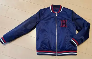 [ 새상품급 ] 타미힐피거 점퍼 바시티 자켓 빅 로고 집업 L