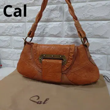 Cal 카르 플랩 가죽 핸드백 y2k 빈티지