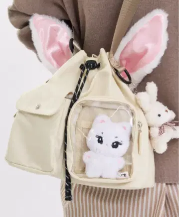 [ 미사용 새상품 배송비 포함 ] LOWELL 화이트 숄더백 덕질 백