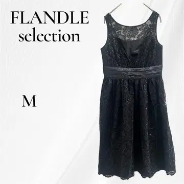 플랑드르 셀렉션 원피스 슬리브리스 레이스 M 블랙
