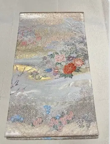 꽃무늬 새 모티브 후쿠로 오비
