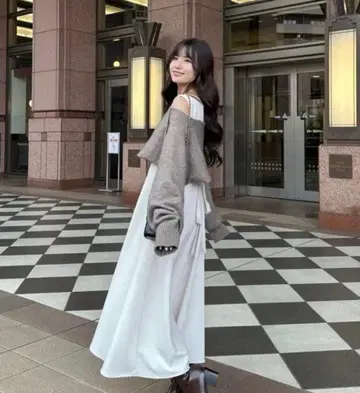 holiday&holiday 오프숄더 원피스