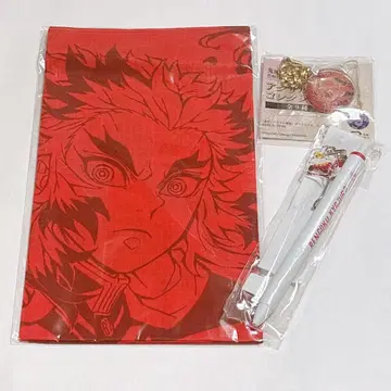 귀멸의 칼날 렌고쿠 쿄쥬로 반다나 족자 볼펜