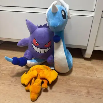 포켓몬 겐가 리자몽 망나뇽 봉제 인형 세트