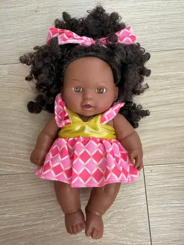 레어 블랙 아기 인형 22cm