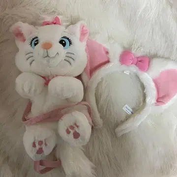 마리 머리띠 봉제 인형 미니백 세트 디즈니