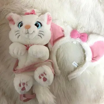 마리 머리띠 봉제 인형 미니백 세트 디즈니