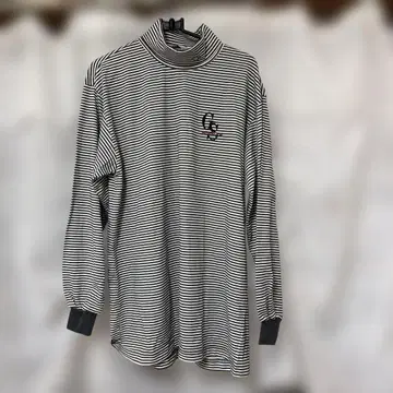 먼싱웨어 스트라이프 하이넥 긴팔 셔츠 남성 의류 MA