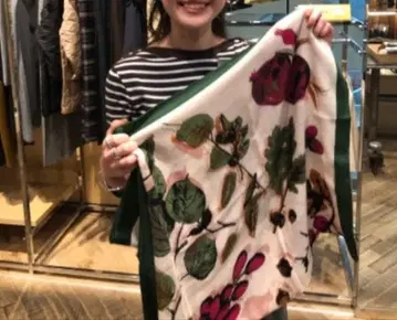 manipuri 마니프리 AUTMN 울 실크 스톨 미사용