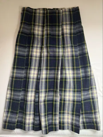 [ 레어 ] ZUCCA 체크 무늬 플리츠 스커트