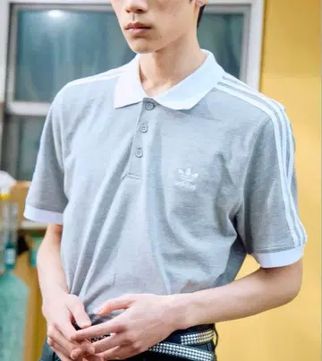 adidas 아디컬러 클래식 쓰리 스트라이프 피케 셔츠